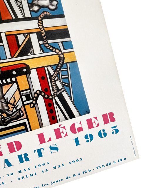 Original Lithographic Poster By Fernand Leger 1965