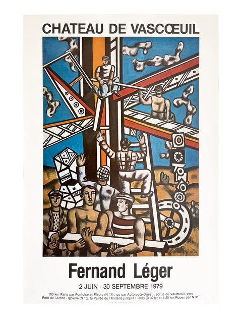 Original Fernand Leger Poster "Chateau De Vascoeuil" - 1979
