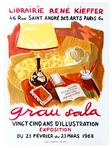 Original Grau Sala Rene Kieffer Paris - 1968