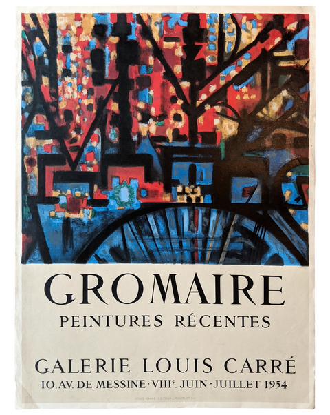 Gromaire Exhibition imp. Mourlot - 1954