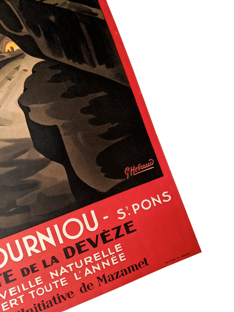 Original Poster Grotte de la Devèze - 1925