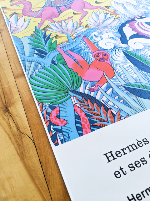 Original Hermes Carré Poster 2019 - BIG SIZE - 4x6 ft