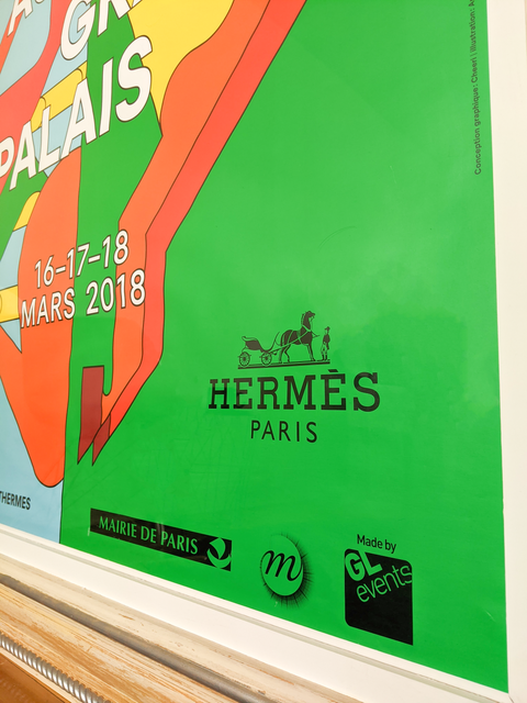 Original Large Poster Saut Hermes 2018 - Big Size