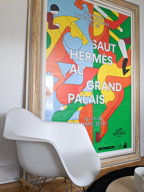 Original Large Poster Saut Hermes 2018 - Big Size