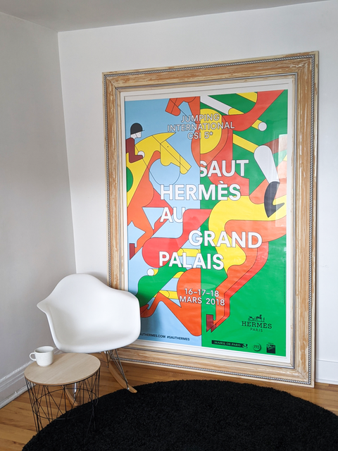 Original Large Poster Saut Hermes 2018 - Big Size