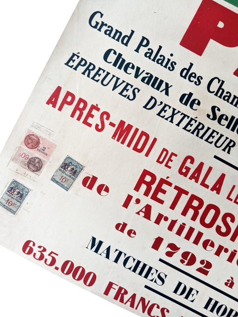 Original Poster Concours Hippique By Marcou - 1933 - Champs Elysées