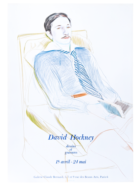Original Poster David Hockney - Dessins Et Gravures - 1975