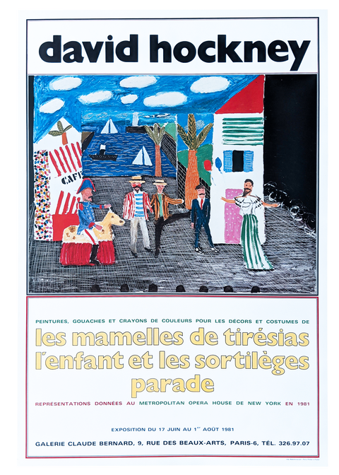 Original Exhibition David Hockney, Paris - 1981