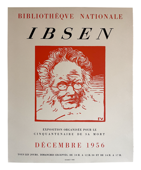 Original exhibition poster Ibsen 1956 - Mourlot (Arch Paper)