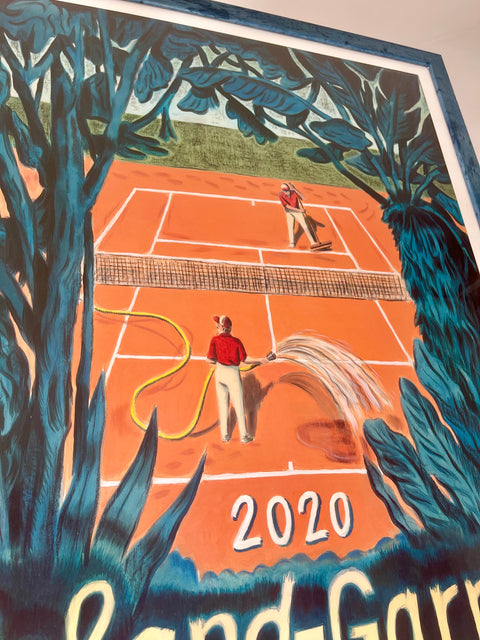 Original Roland Garros Poster 2020 signed