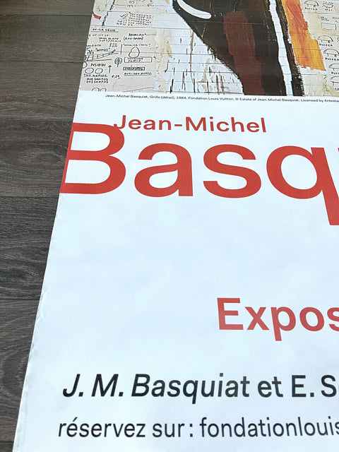 Original Jean-Michel Basquiat Poster - Fondation Louis Vuitton - 2018 "Big Size"