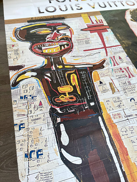 Original Jean-Michel Basquiat Poster - Fondation Louis Vuitton - 2018 "Big Size"