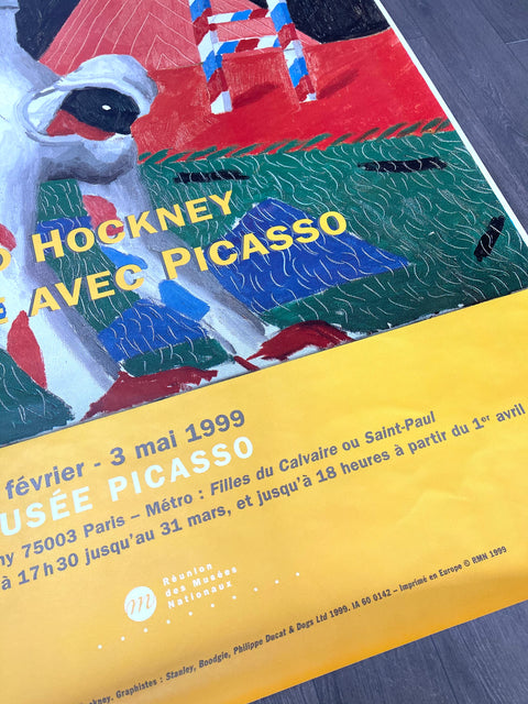 Original David Hockney Poster Musée Picasso, 1999