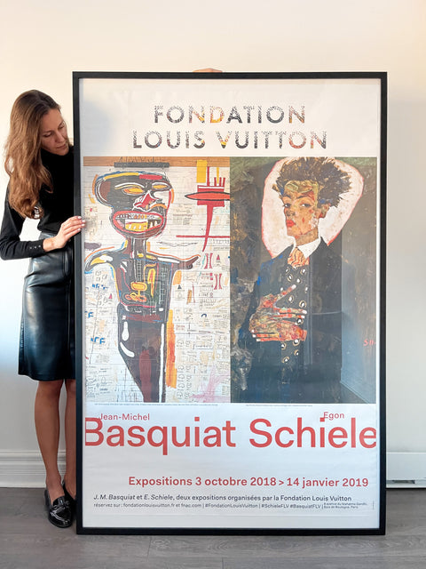 Original Jean-Michel Basquiat Poster - Fondation Louis Vuitton - 2018 "Big Size"
