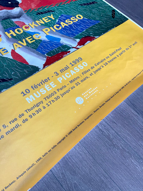 Original David Hockney Poster Musée Picasso, 1999