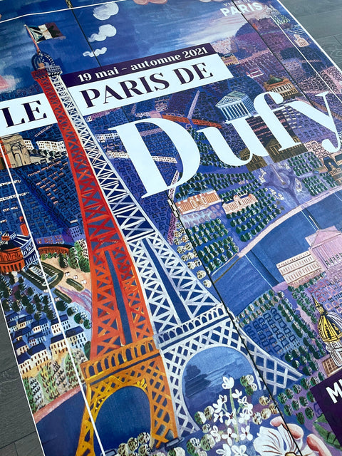 Original Large Dufy Poster "Le Paris De Dufy" - Musée Montmartre Jardins Renoir - 2021