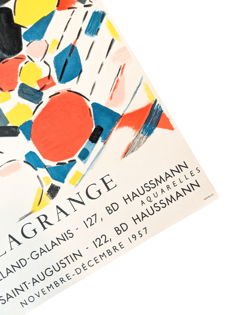 Original Poster Lagrange Gallerie Villand Galanis 1957