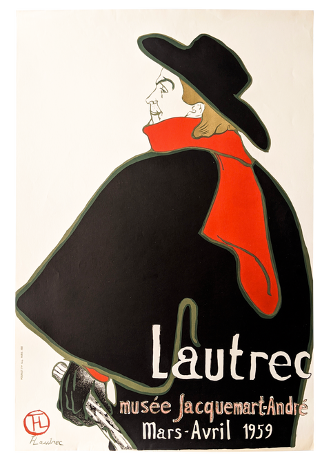 Original Poster Toulouse Lautrec Musée Jacquemart-André 1959