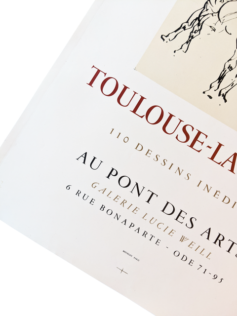Original Poster Toulouse Lautrec 1955 "Au Pont Des Arts" - Mourlot