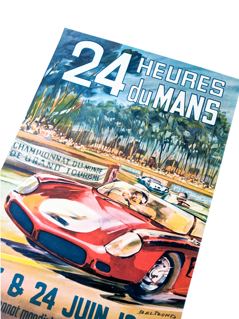 Original 24 h Le Mans 1962 By Beligond - Poster