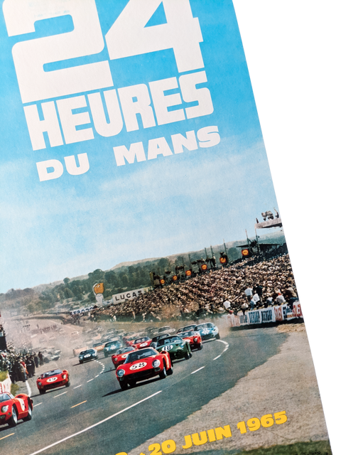 Original Poster Le Mans 24 Hours Racing - 1965