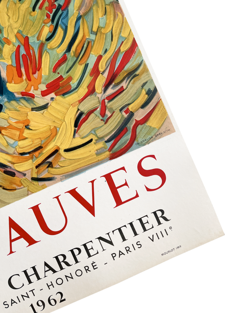Original Lithographic Poster Les Fauves Galerie Charpentier 1962 - Mourlot