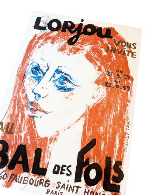 Original Poster Bal Des Fols, Lorjou - 1959