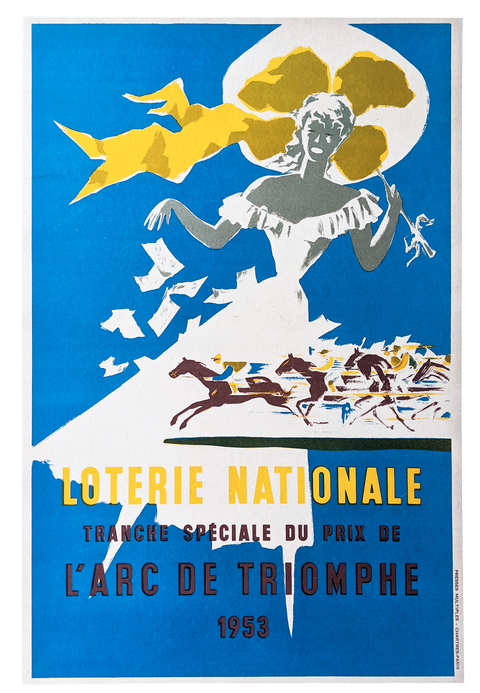 Original Poster Loterie Nationale, Arc De Triomphe - 1953