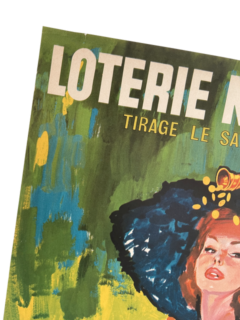 Original Loterie Poster Grand Prix Paris - 1965