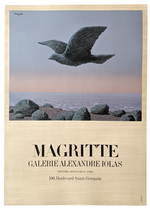 Original Poster Rene Magritte Galerie Alexandre iolas - 1965