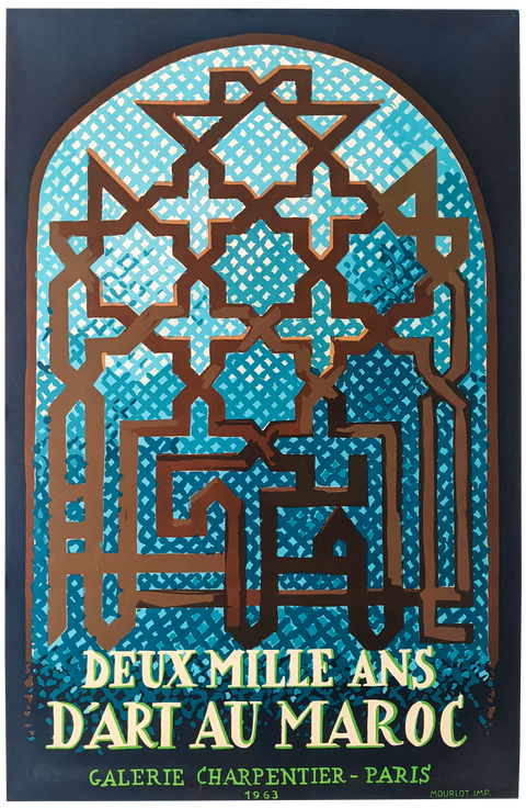 Original Poster "Deux Milles Ans D'Art Au Maroc", Mourlot - 1963