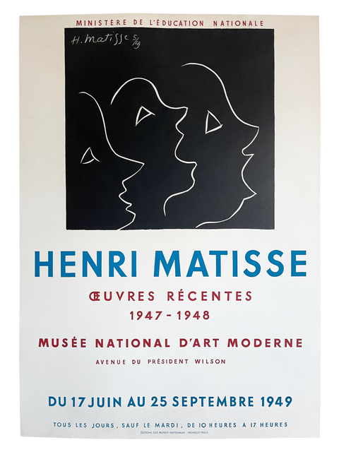 Original Henri Matisse Poster "Oeuvres Recentes", 1949 - Mourlot