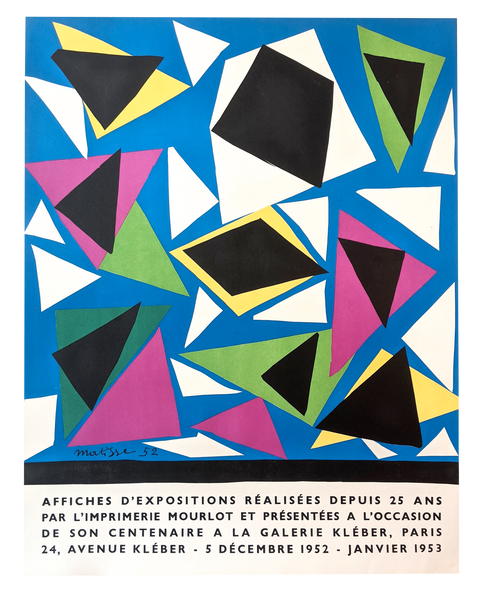 Original Henri Matisse Poster 1952 - Galerie Kleber 1952 (Arch Paper)