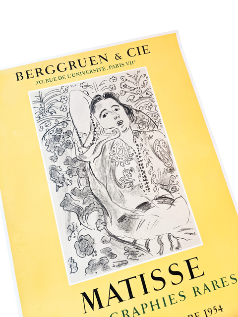 Original Poster Henri Matisse Berggruen & Cie Lithographies Rares - 1954