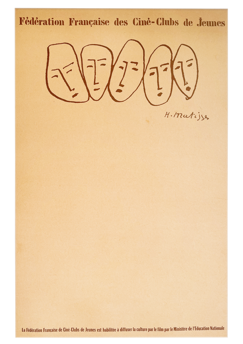 Original Henri Matisse Poster Circa 1950