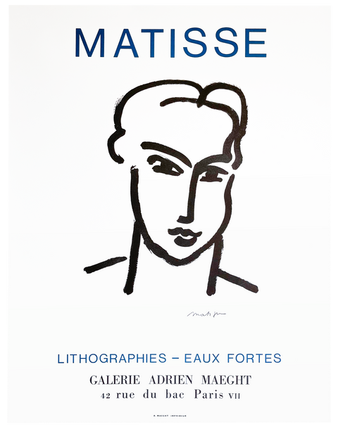 Original exhibition poster Matisse Maeght 1964