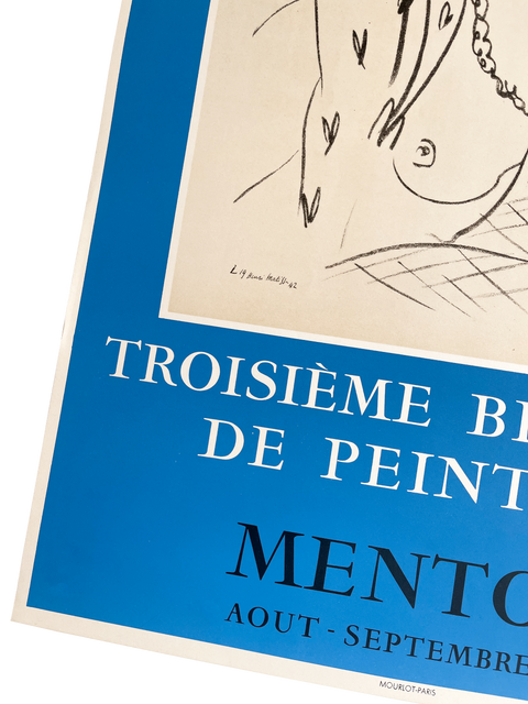 Original Poster By Henri Matisse 1955 - Menton, Printed Mourlot