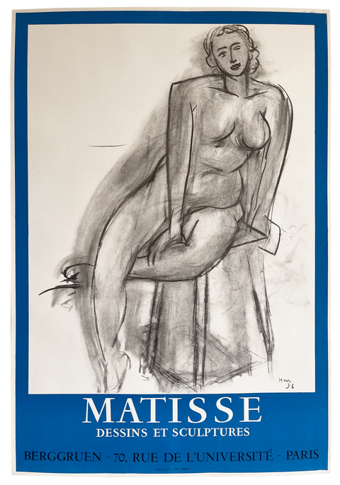 Original Poster By Henri Matisse "Dessin et Scupltures" 1958 - Mourlot