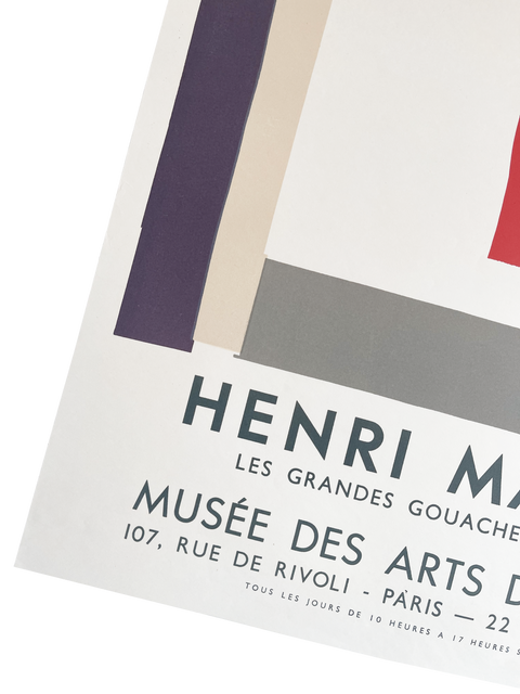 Original Matisse 1961 "Les Grandes Gouaches Découpées" Signed By Fernand Mourlot