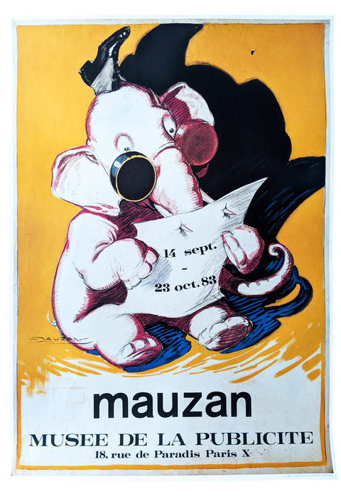 Original Poster Mauzan Elephant 1983