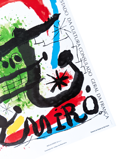 Original Joan Miro Exhibition Poster 1995