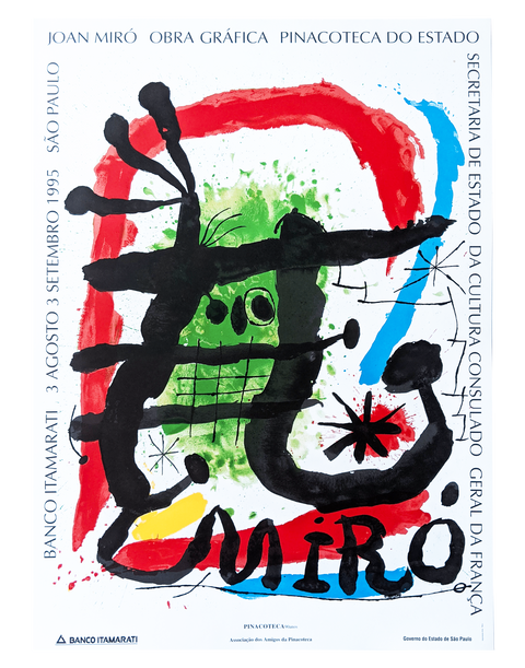 Original Joan Miro Exhibition Poster 1995