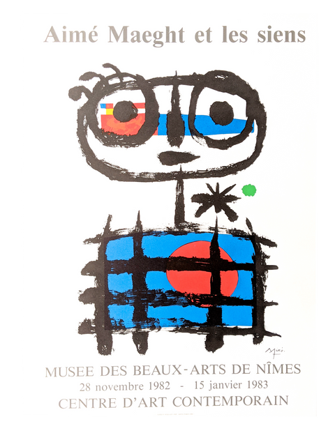 Original Joan Miro Poster 1983 Maeght