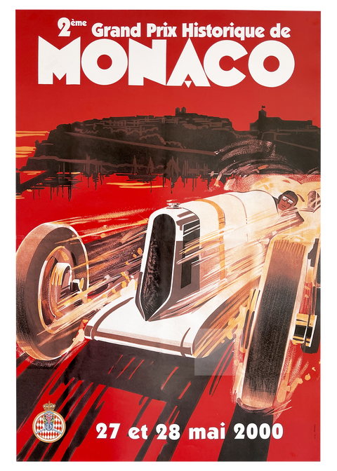 Original Formula 1 Poster - Historique Grand Prix Monaco 2000