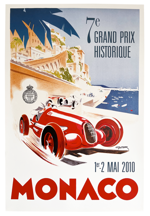 Original Formula 1 Poster - Historique Grand Prix Monaco 2010