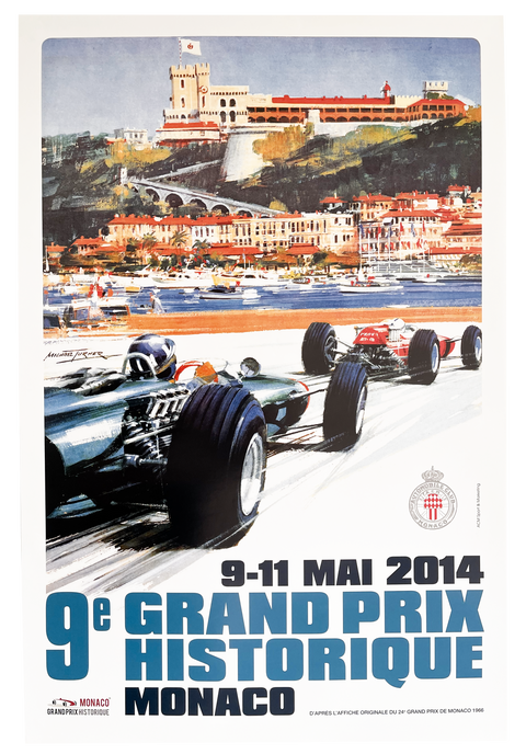 Original Formula 1 Poster - Historique Grand Prix Monaco 2014