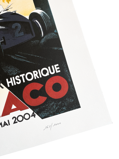 Original Lithographic Poster Monaco Grand Prix Historique 2004, numbered 161/1000