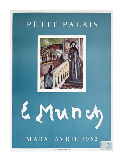 Original Poster Edvard Munch, Petit Palais - Paris - 1952