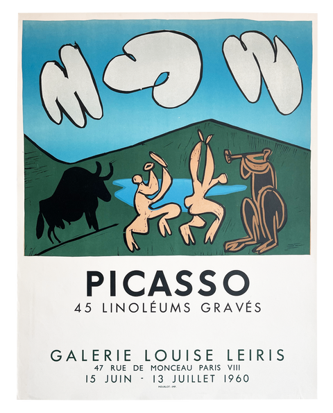 Original Picasso Poster Galerie Louise Leiris 1960