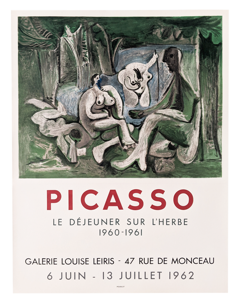 Original Picasso Poster "Dejeuner Sur L'herbe" 1962